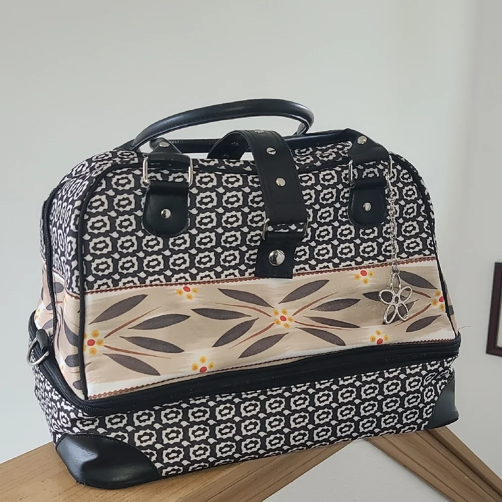 Temptations Black and Cream Patterned Food Storage Bag